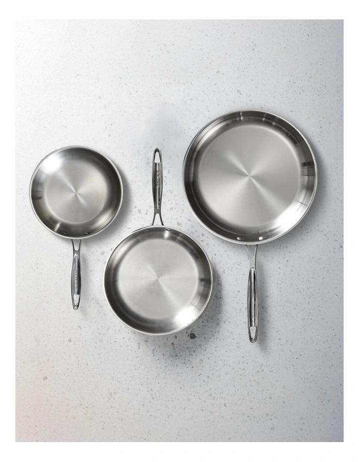 Baccarat iconiX Frypan Tri Pack 20cm, 24cm & 28cm in Silver image 5