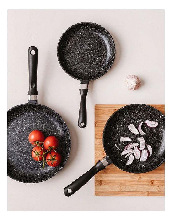 Baccarat STONE Frypan Tri Pack 20cm, 24cm & 28cm in Grey image 6