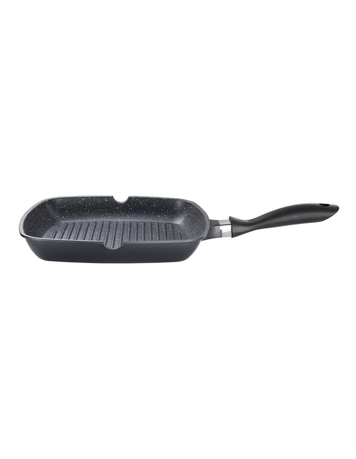 Baccarat STONE Non-Stick Grill, Wok & Frypan Tri Pack 28cm in Grey image 6