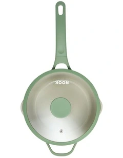 NOOK by Baccarat Saucepan with Lid 20cm in Sage