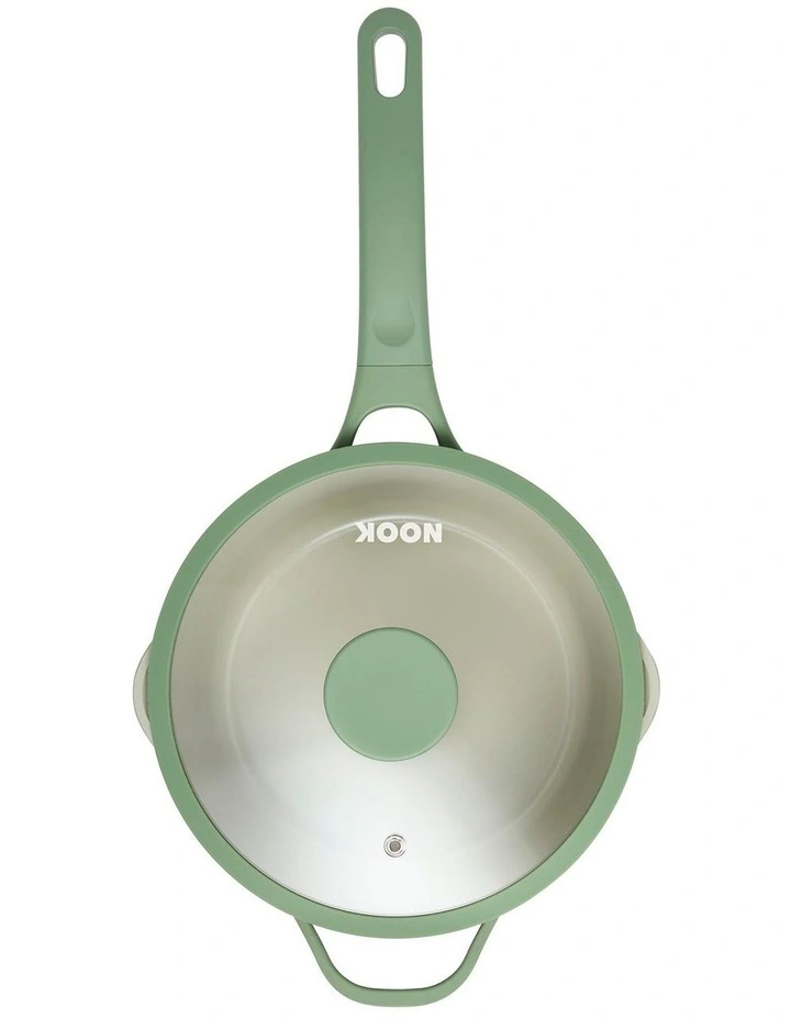 NOOK by Baccarat Saucepan with Lid 20cm in Sage image 1