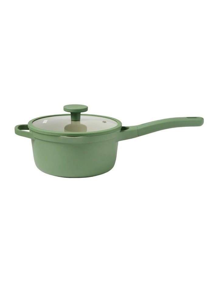 NOOK by Baccarat Saucepan with Lid 20cm in Sage image 3