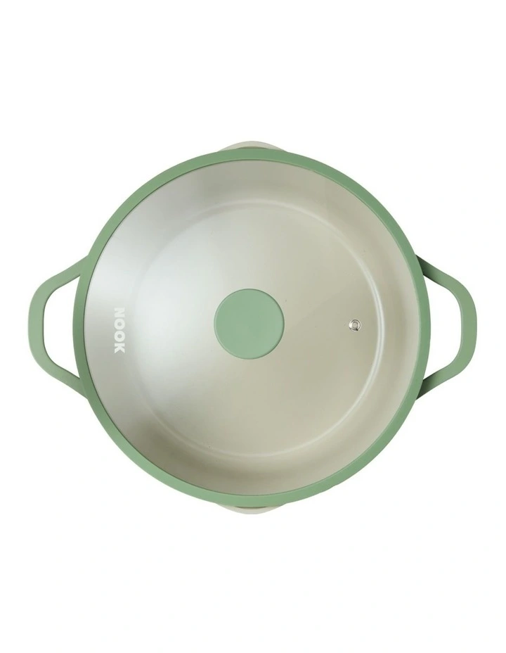 Baccarat Nook Casserole with Lid 28cm in Green image 2