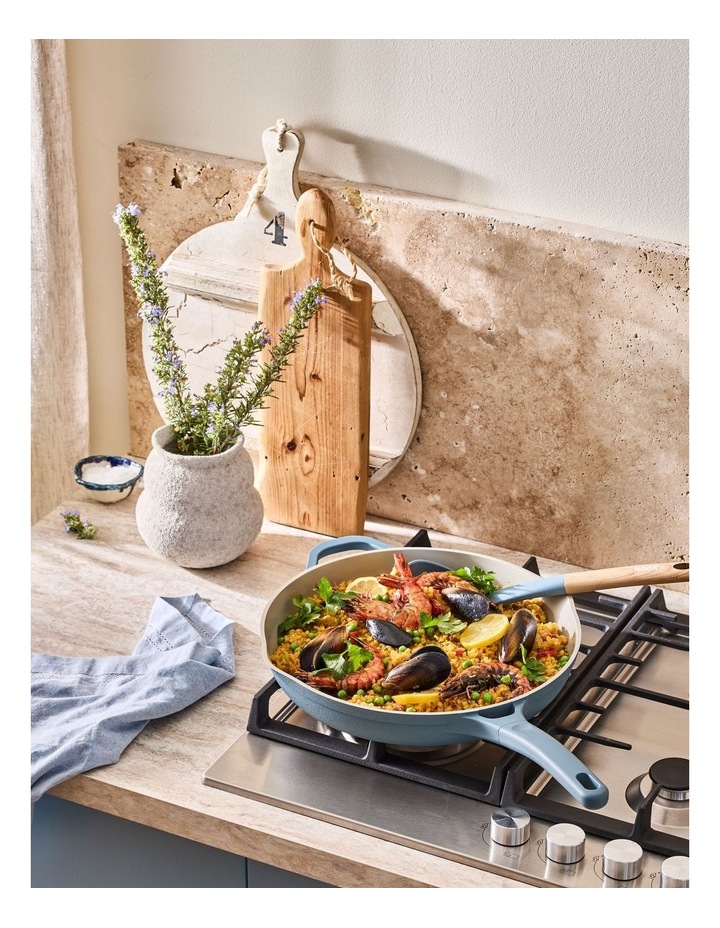 NOOK by Baccarat Frypan with Helper Handle 32cm in Denim image 2