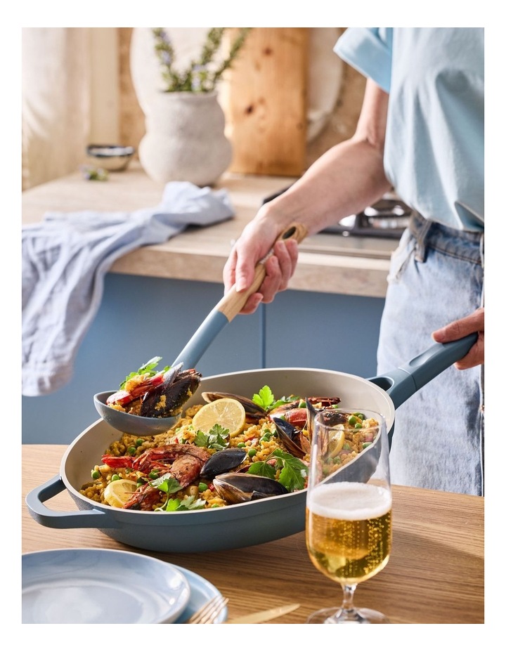 NOOK by Baccarat Frypan with Helper Handle 32cm in Denim image 4