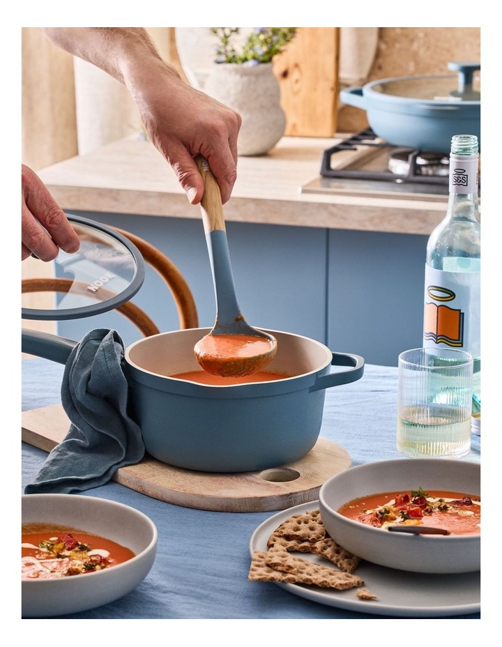 NOOK by Baccarat Saucepan With Lid 20cm in Blue image 2