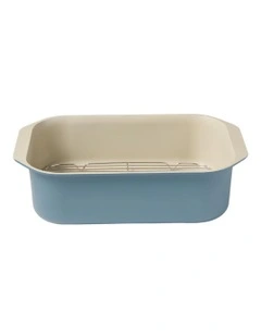 NOOK by Baccarat Roaster With Rack 34cm in Blue