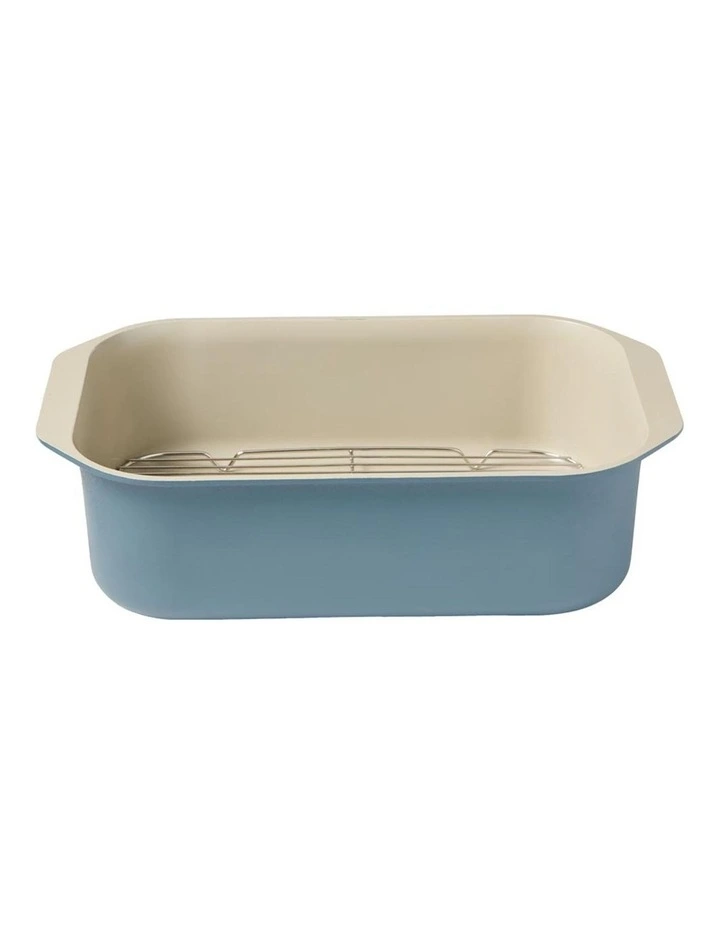 NOOK by Baccarat Roaster With Rack 34cm in Blue image 1