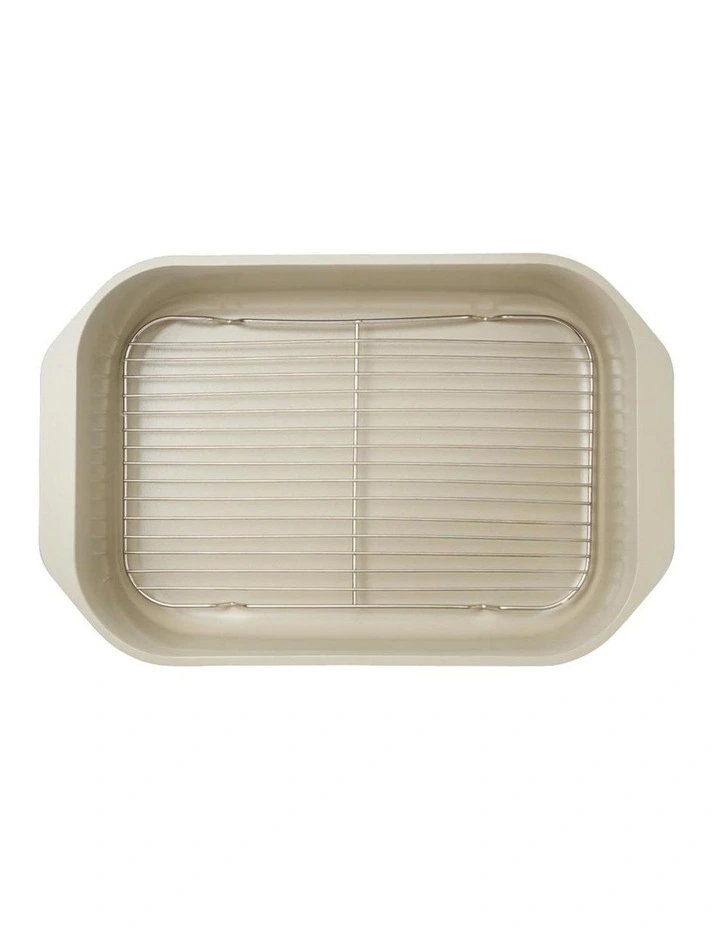 NOOK by Baccarat Roaster With Rack 34cm in Blue image 2