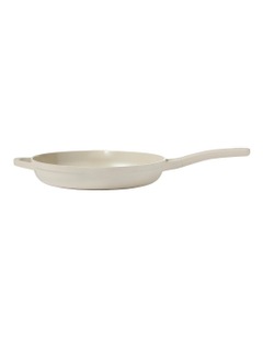 NOOK by Baccarat Frypan With Helper Handle 32cm in Cream