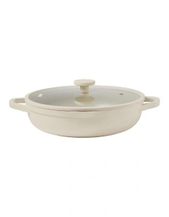 Baccarat Nook Saute Pan With Lid 30cm in Cream