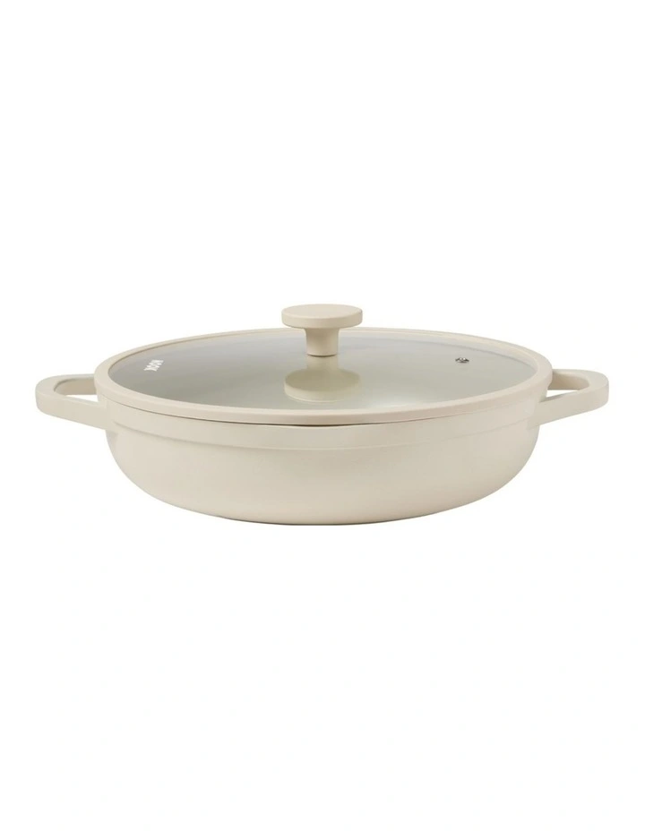 Baccarat Nook Saute Pan With Lid 30cm in Cream image 3