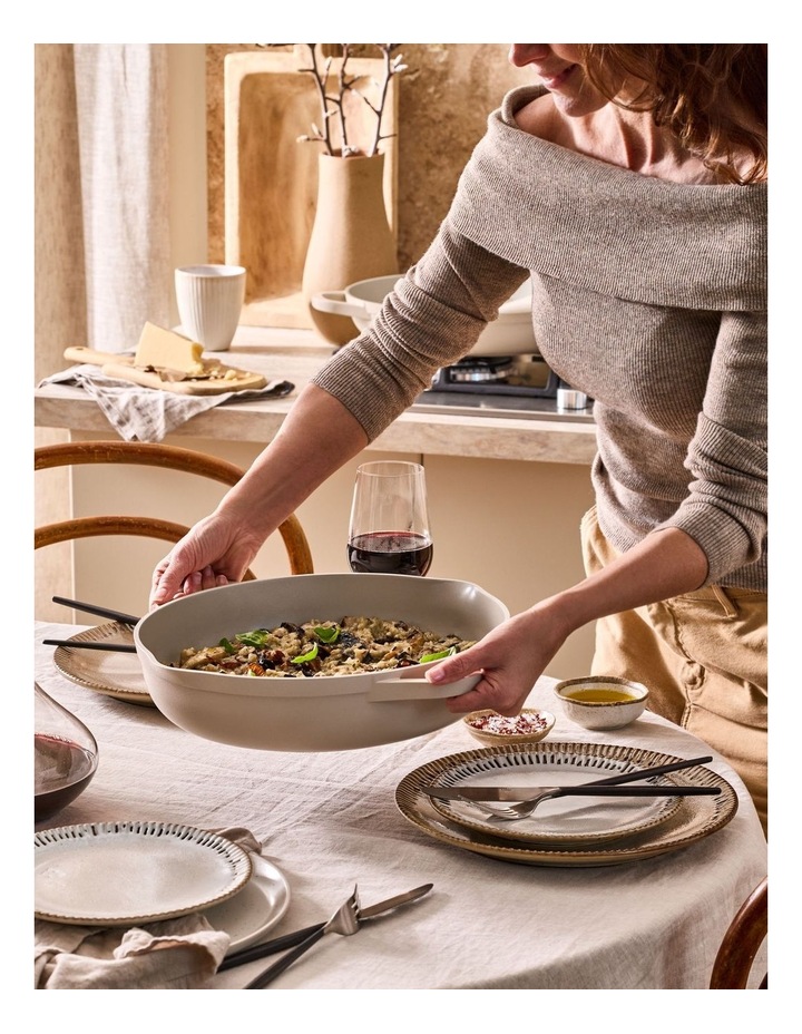 NOOK by Baccarat Saute Pan With Lid 30cm in Cream image 5
