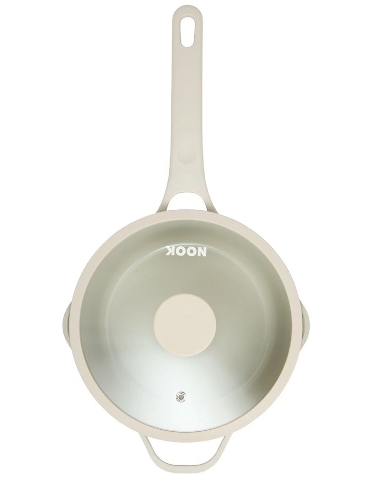 NOOK by Baccarat Saucepan With Lid 20cm in Cream image 1