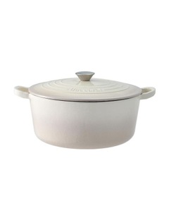 Baccarat Le Connoisseur Round French Oven 25cm 3.9L in Cream