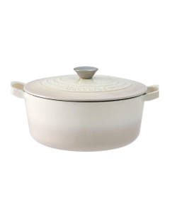 Baccarat Le Connoisseur Round French Oven 25cm 3.9L in Cream