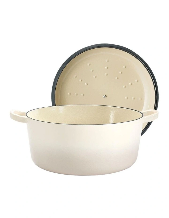 Baccarat Le Connoisseur Round French Oven 29cm 6.3L in Cream image 2