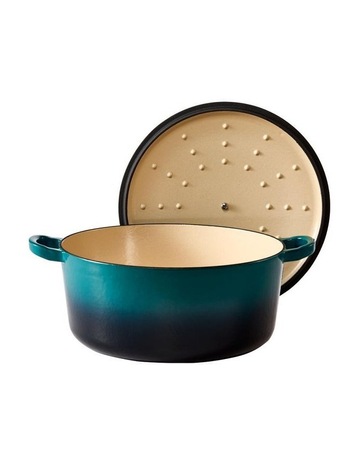 Baccarat Le Connoisseur Round French Oven 29cm 6.3L in Lagoon