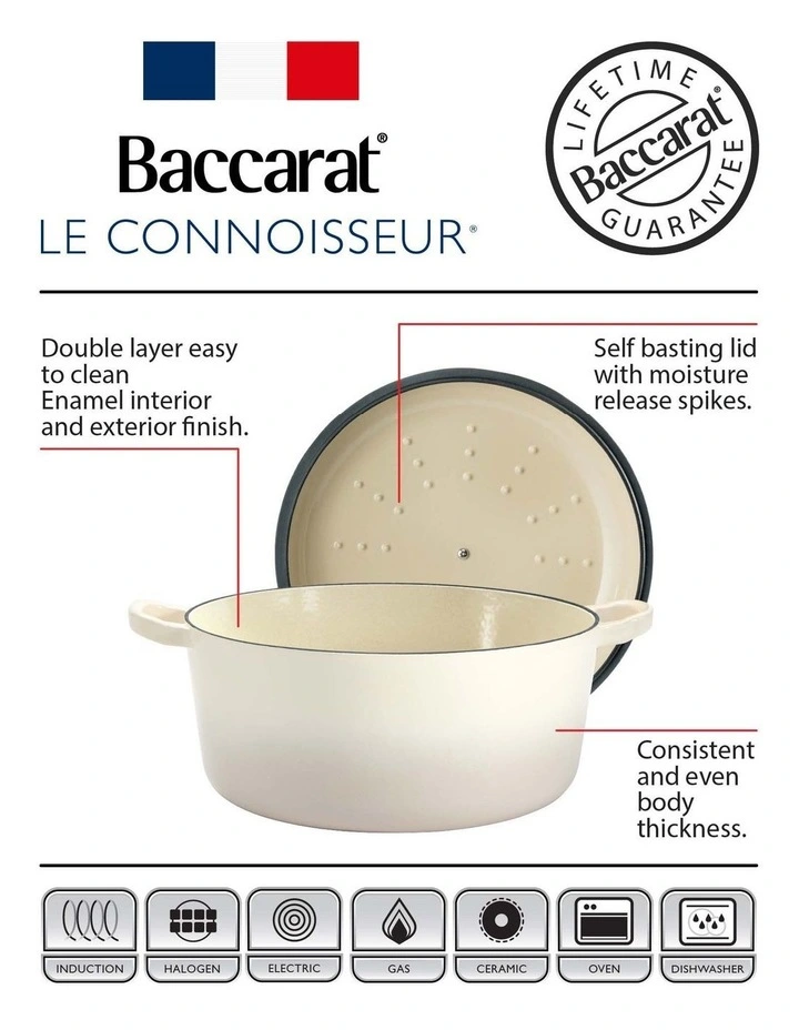 Baccarat Le Connoisseur Round French Oven 29cm 6.3L in Lava image 7