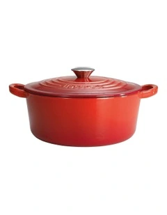 Baccarat Le Connoisseur Round French Oven 29cm 6.3L in Red