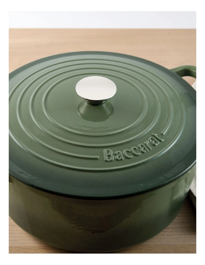 Baccarat Le Connoisseur Round French Oven 29cm 6.3L in Green image 4
