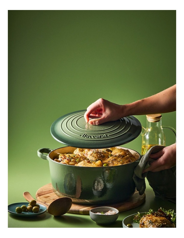 Baccarat Le Connoisseur Round French Oven 29cm 6.3L in Green image 11