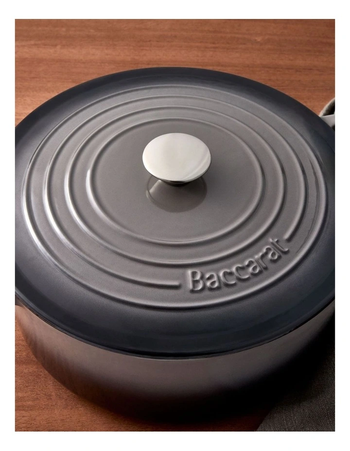 Baccarat Le Connoisseur Round French Oven 29cm 6.3L in Grey image 3