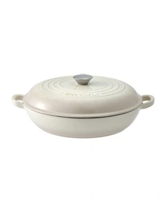 Baccarat Le Connoisseur French Saute Pan 31cm in Cream
