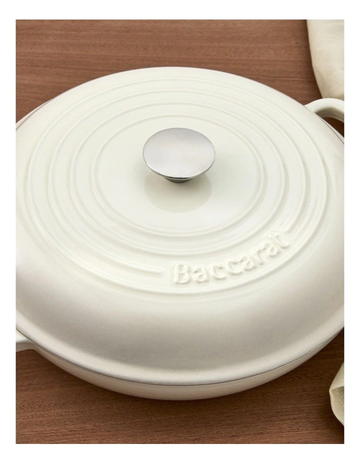 Baccarat Le Connoisseur French Saute Pan 31cm in Cream image 3