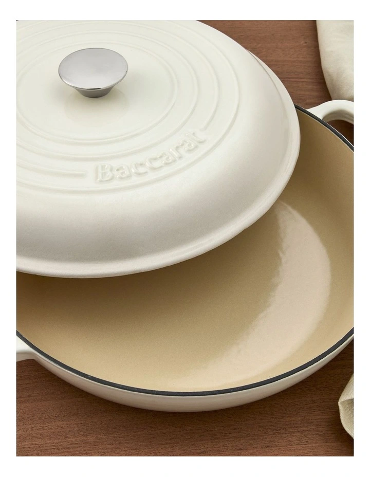 Baccarat Le Connoisseur French Saute Pan 31cm in Cream image 4