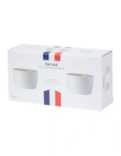 Baccarat Le Connoisseur Set Of 2 Ramekin 9cm in Red
