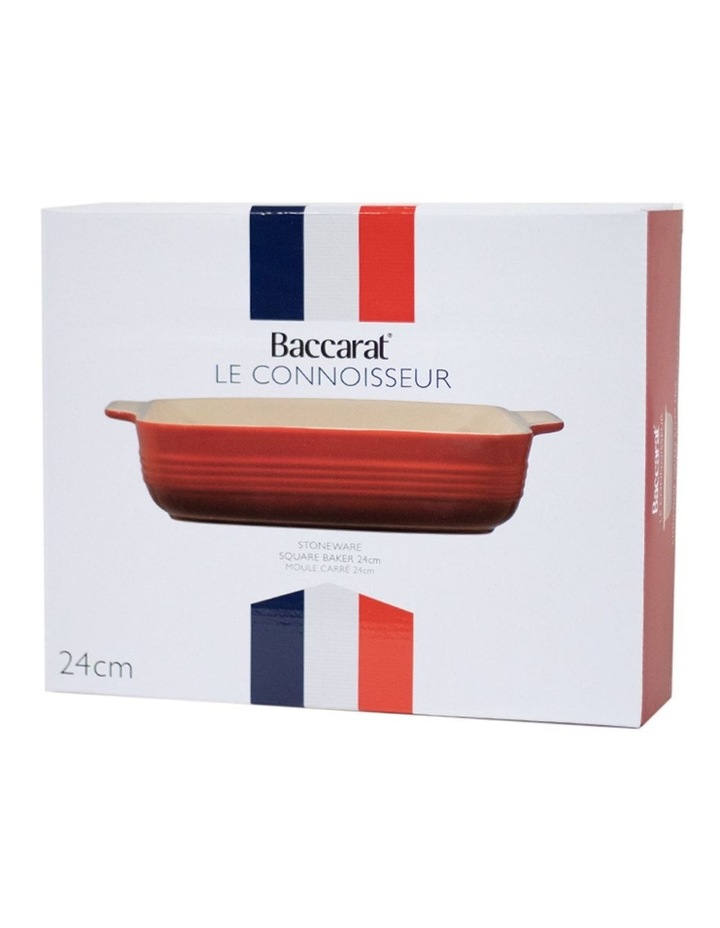 Baccarat Le Connoisseur Square Baking Dish 24cm in Red image 2