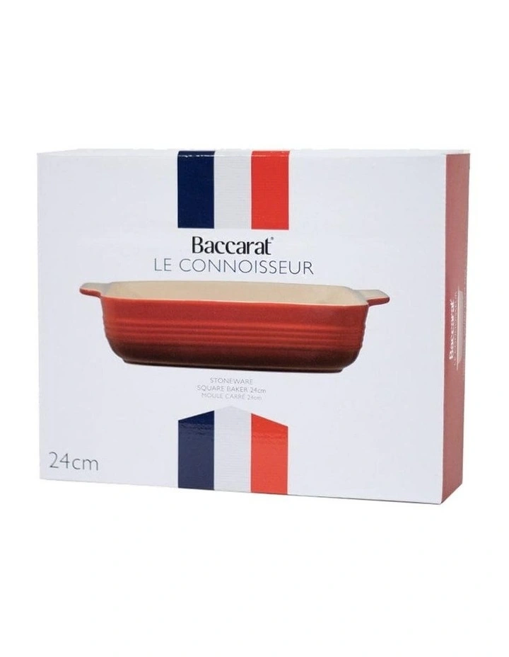 Baccarat Le Connoisseur Square Baking Dish 24cm in Red image 3
