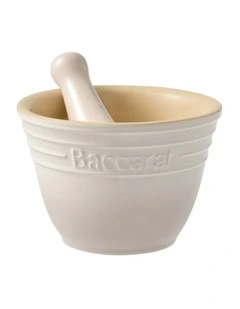 Baccarat Le Connoisseur Mortar And Pestle in Cream
