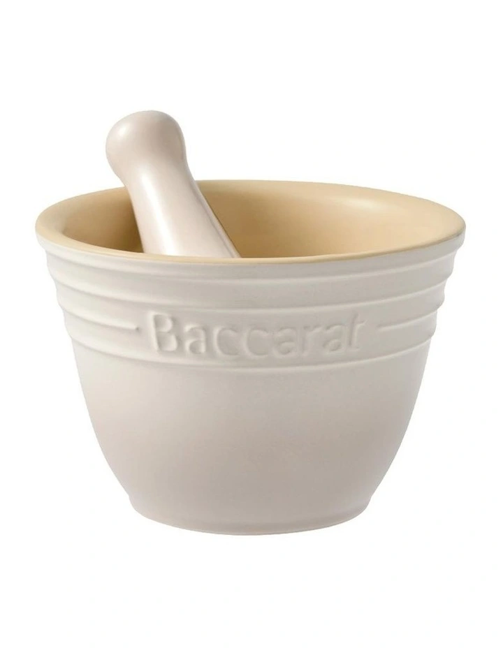 Baccarat Le Connoisseur Mortar And Pestle in Cream image 1