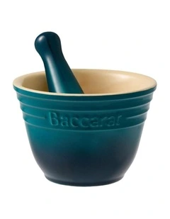 Baccarat Le Connoisseur Mortar And Pestle in Lagoon