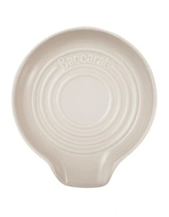 Baccarat Le Connoisseur Round Spoon Rest in White