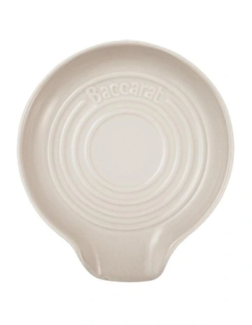 Baccarat Le Connoisseur Round Spoon Rest in White