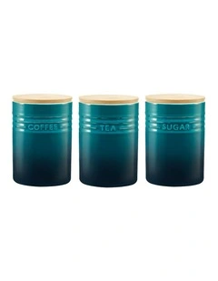 Baccarat Le Connoisseur Canister Set of 3 in Blue