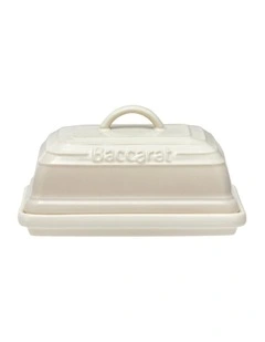 Baccarat Le Connoisseur Butter Dish 16cm in White