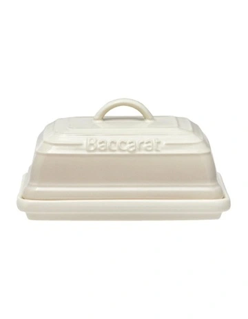 Baccarat Le Connoisseur Butter Dish 16cm in White