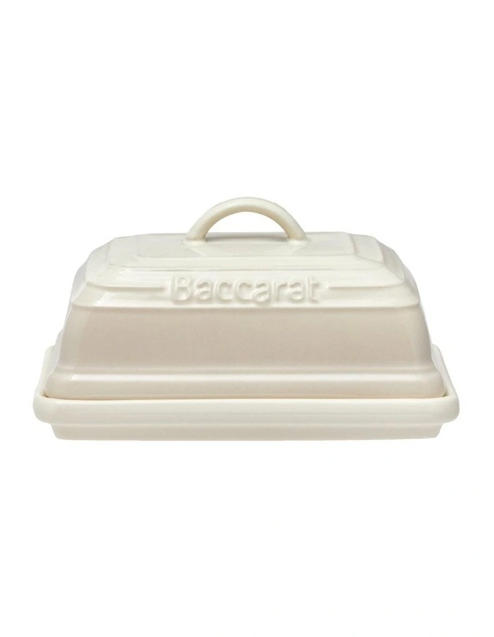 Baccarat Le Connoisseur Butter Dish 16cm in White image 1