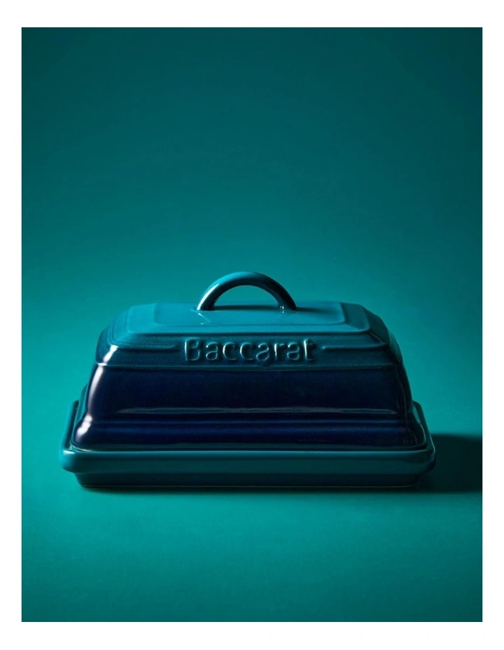 Baccarat Le Connoisseur Butter Dish 16cm in Blue image 3