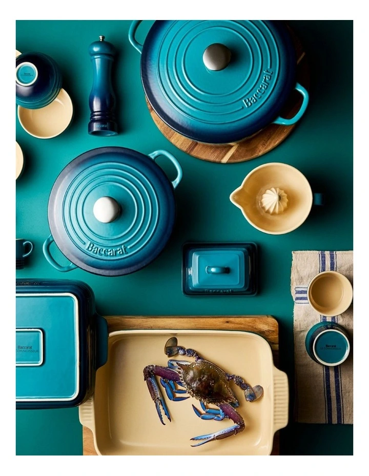 Baccarat Le Connoisseur Butter Dish 16cm in Blue image 4