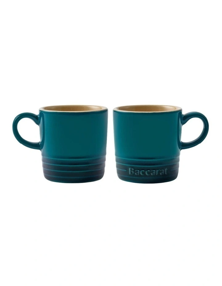 Baccarat Le Connoisseur Espresso Cups Set of 2 in Blue image 1