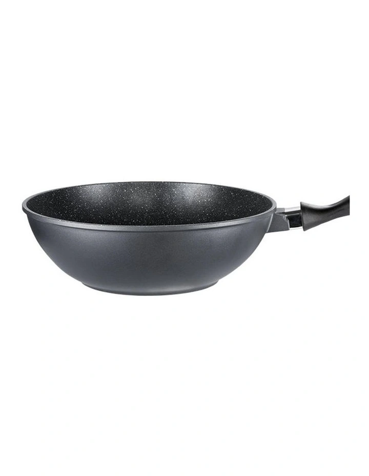 Baccarat STONE Stir Fry Pan 28cm in Black image 2