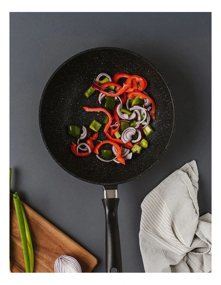 Baccarat STONE Stir Fry Pan 28cm in Black image 3