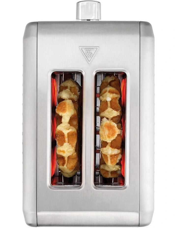 Baccarat The Toasty Slice 2 Slice Toaster in Silver image 2