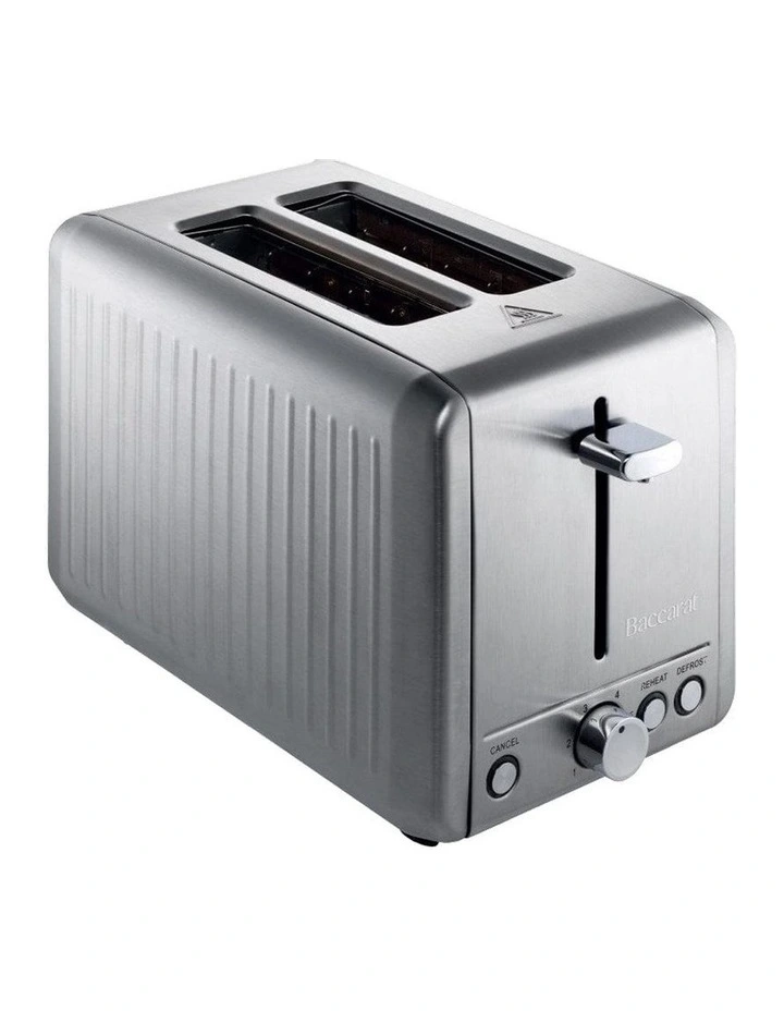 Baccarat The Toasty Slice 2 Slice Toaster in Silver image 2