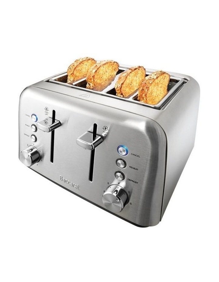 Baccarat 4 Slice Toaster in Silver image 1